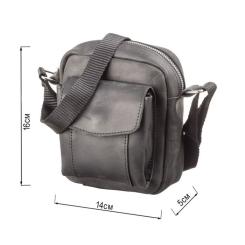 Сумка Shvigel Из винтажной кожи Черная Фото 2