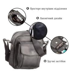 Сумка Shvigel Из винтажной кожи Черная Фото 3