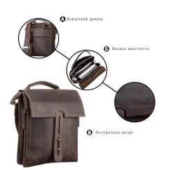 Сумка Shvigel Кожаная Коричневая Фото 3