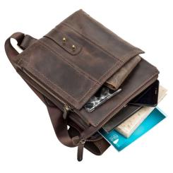 Сумка Shvigel Кожаная Коричневая Фото 4