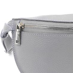 Сумка Shvigel Бананка из натуральной кожи Серая Фото 5