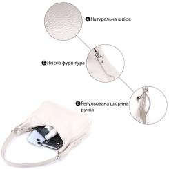 Сумка Shvigel Из натуральной кожи Бежевая Фото 3