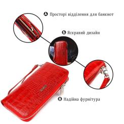 Кошелек Canpellini Из натуральной кожи Красный Фото 3