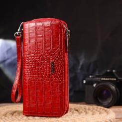 Кошелек Canpellini Из натуральной кожи Красный Фото 7