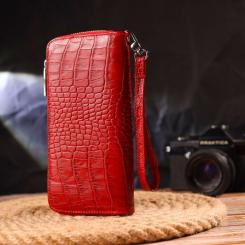 Кошелек Canpellini Из натуральной кожи Красный Фото 8
