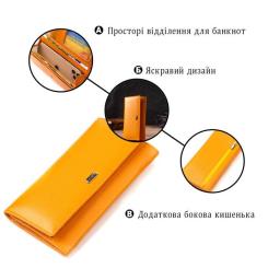 Кошелек Canpellini Из натуральной кожи Желтый Фото 3