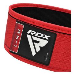 Атлетический пояс RDX RX1 Weight Lifting Belt Red S Фото 3