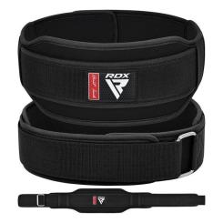 Атлетический пояс RDX RX5 Double Belt неопреновий Black S Фото 7