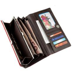 Кошелек Kivi Из гладкой экокожи Красный Фото 2