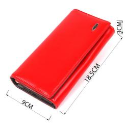 Кошелек Kivi Из гладкой экокожи Красный Фото 3