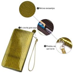 Кошелек Kivi Из экокожи Зеленый Фото 4