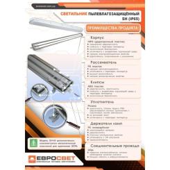 Светильник Євросвітло Т8 LED-SH-10 IP65 Slim Фото 8