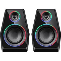 Акустическая система Defender Solar 10 LED Bluetooth USB Black Фото 1