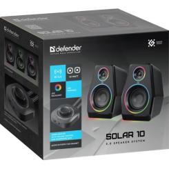 Акустическая система Defender Solar 10 LED Bluetooth USB Black Фото 7