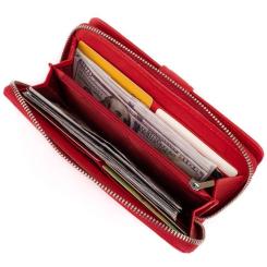 Кошелек ST Leather Из кожи женский Красный Фото 7