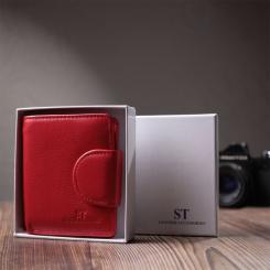 Кошелек ST Leather Из натуральной кожи Красный Фото 10