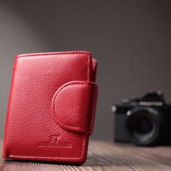 Кошелек ST Leather Из натуральной кожи Красный Фото 8