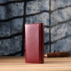 Кошелек ST Leather З натуральної шкіри Бордовий Фото 9