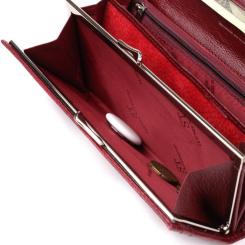 Кошелек ST Leather З натуральної шкіри Бордовий Фото 7