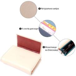 Кошелек ST Leather Из натуральной кожи Белый Фото 4