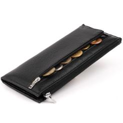 Кошелек ST Leather Из кожи унисекс Черный Фото 3