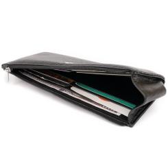 Кошелек ST Leather Из кожи унисекс Черный Фото 4