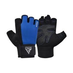 Перчатки для фитнеса RDX W1 Half Blue XL Фото 2
