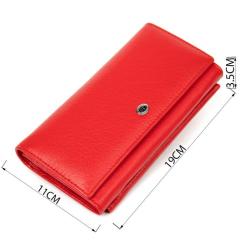 Кошелек ST Leather Красный Фото 2