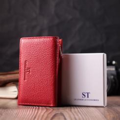 Кошелек ST Leather Шкіряний Червоний Фото 9