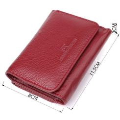 Кошелек ST Leather Из натуральной кожи Бордовый Фото 2