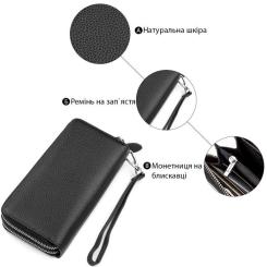 Кошелек ST Leather Чорний Фото 3