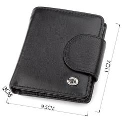 Кошелек ST Leather Кожаный Черный Фото 2
