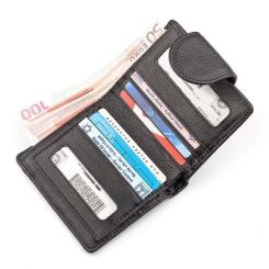 Кошелек ST Leather Кожаный Черный Фото 5
