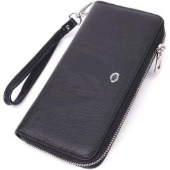 Кошелек ST Leather Из натуральной кожи Черный Фото