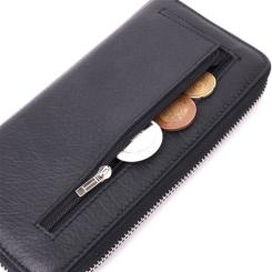 Кошелек ST Leather Из натуральной кожи Черный Фото 6