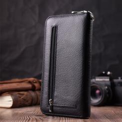 Кошелек ST Leather Из натуральной кожи Черный Фото 8