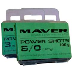 Грузило Maver набір Power Shots 9/0 (2.603g) 100g Фото