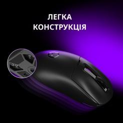 Мышка Lorgar MSA10W Wireless Gaming Black Фото 3