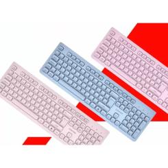 Клавиатура Canyon HKB-W01 Silent Wireless UA Beige Фото 4