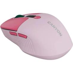 Мышка Canyon MW-26 LCD Silent Wireless/Bluetooth Pink Фото 3