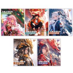 Тетрадь Yes Dragon mistress А5 12 аркушів клітинка Фото