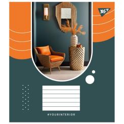 Тетрадь Yes Your interior А5 48 аркушів клітинка Фото 4