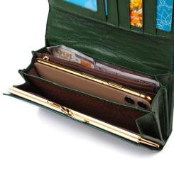 Кошелек ST Leather Из натуральной кожи Зеленый Фото 6