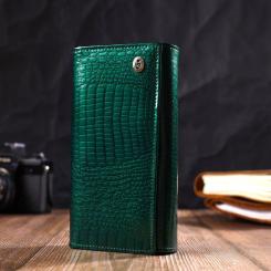 Кошелек ST Leather Из натуральной кожи Зеленый Фото 7