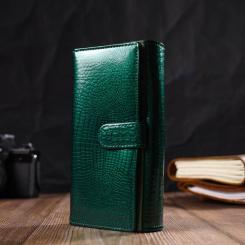 Кошелек ST Leather Из натуральной кожи Зеленый Фото 8