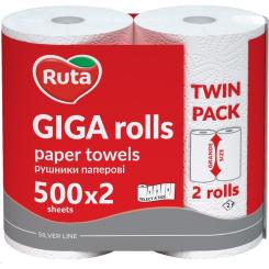 Бумажные полотенца Ruta Giga Rolls 2 слоя 2 рулона Фото 1