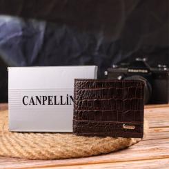 Кошелек Canpellini Зажим из натуральной кожи Коричневый Фото 9