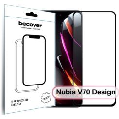 Стекло защитное BeCover Nubia V70 Design Black Фото