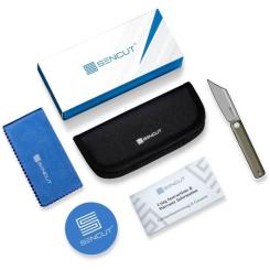 Нож Sencut Serene, Green Aluminum, Darkwash Фото 7