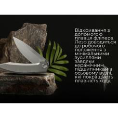 Нож Weknife Acuminal, Grey Titanium, Satin Фото 10